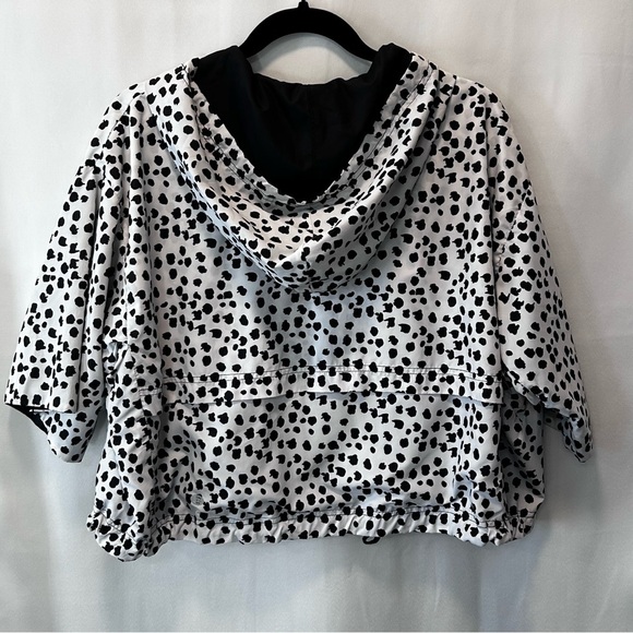 Anthropologie Pure+Good Obscura Dotted Cropped Windbreaker Size XS - Picture 3 of 7